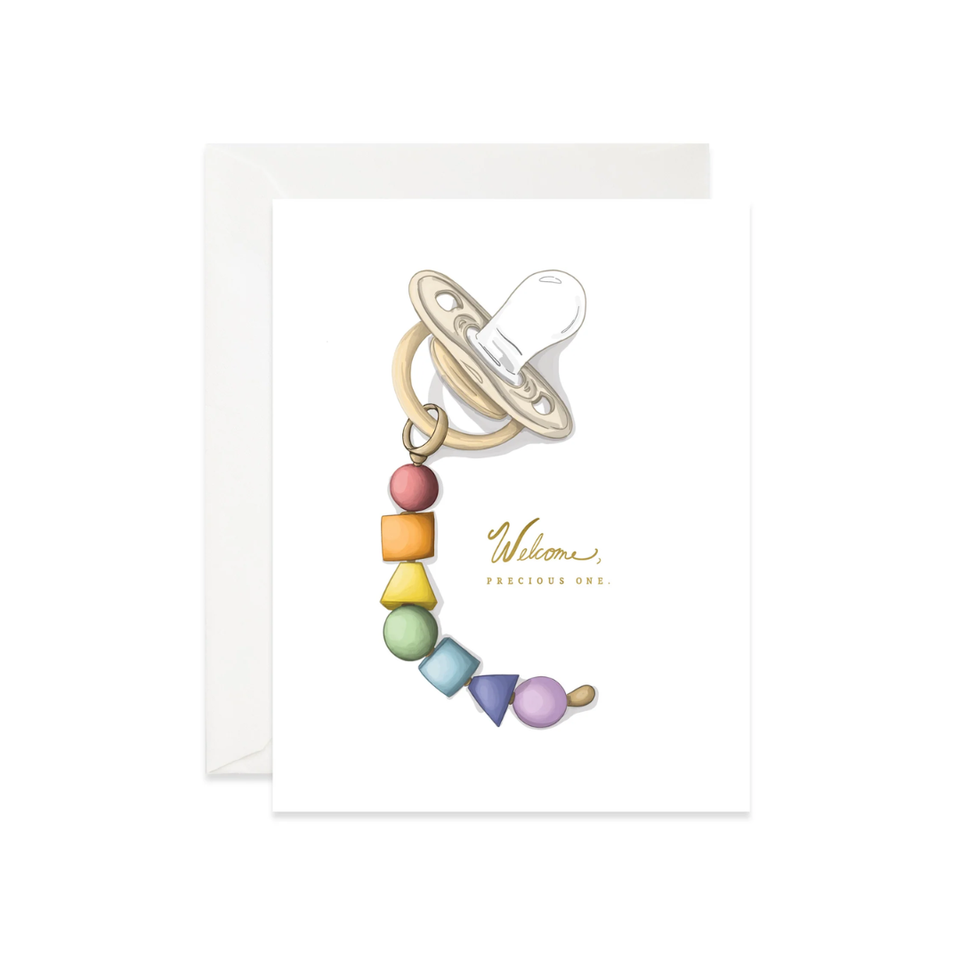 Rainbow Pacifier Card