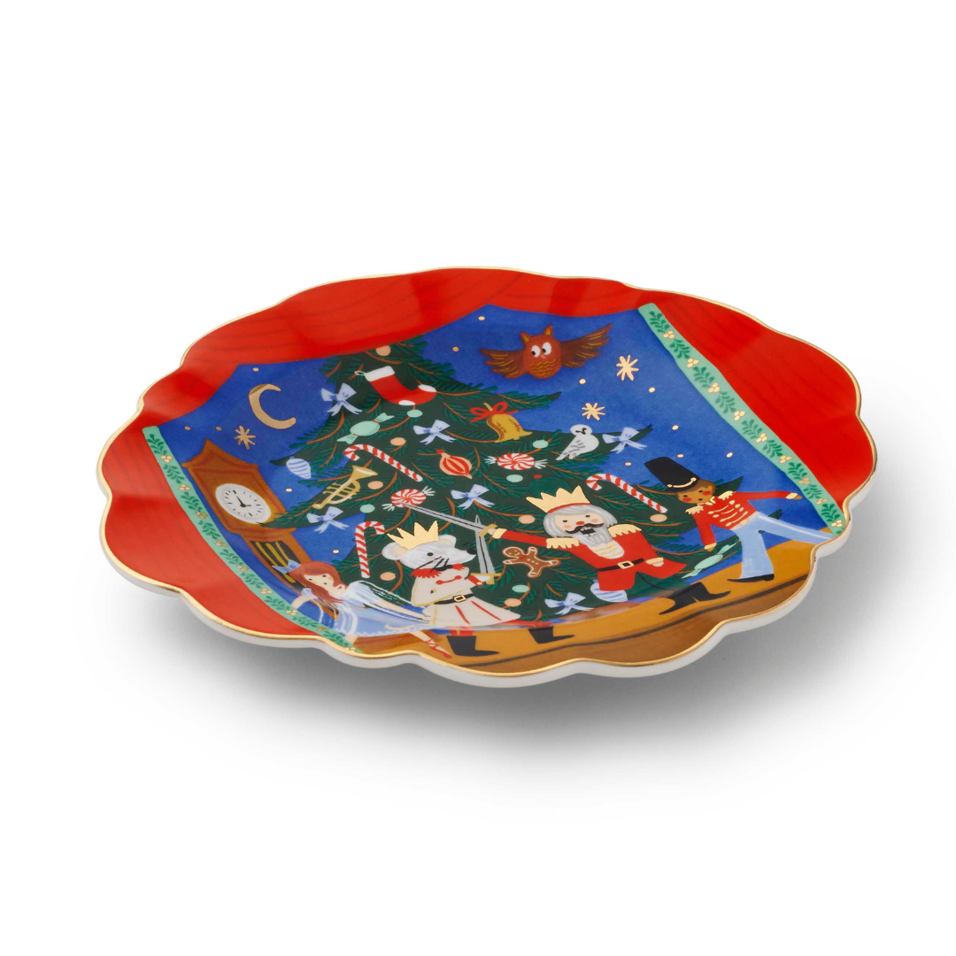 Nutcracker Porcelain Desert Plate Set