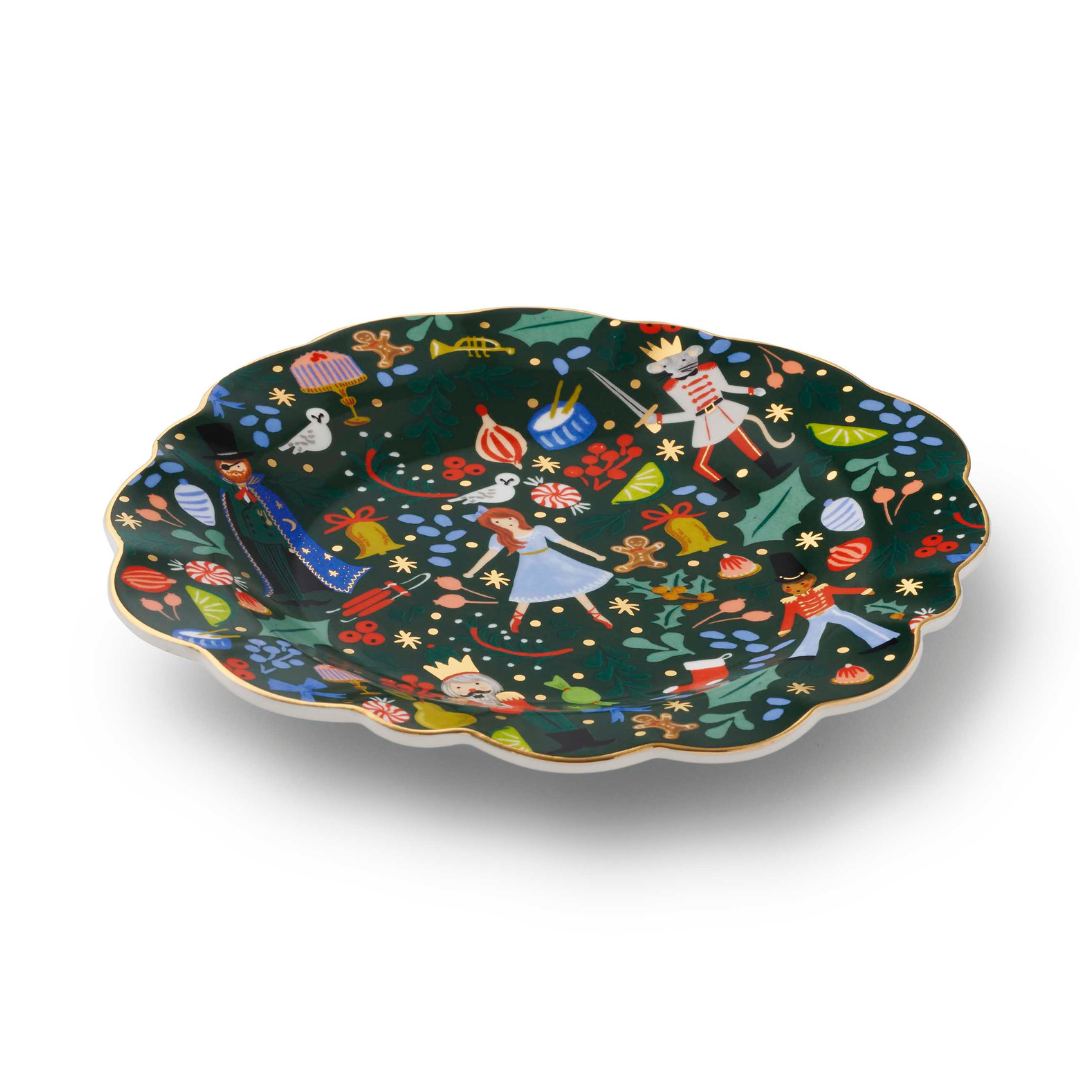 Nutcracker Porcelain Desert Plate Set