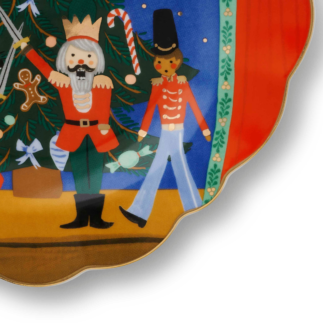 Nutcracker Porcelain Desert Plate Set