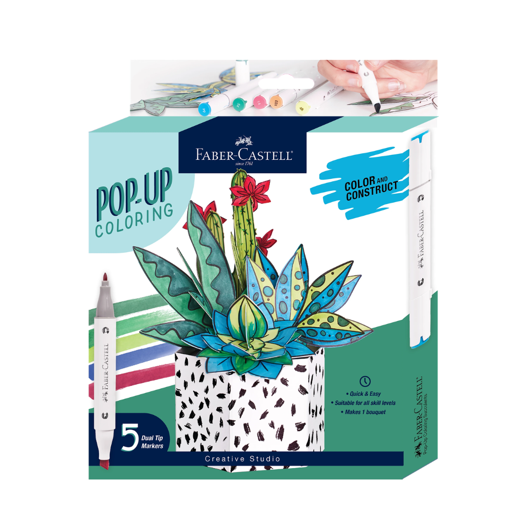 Pop Up Coloring - Cactus