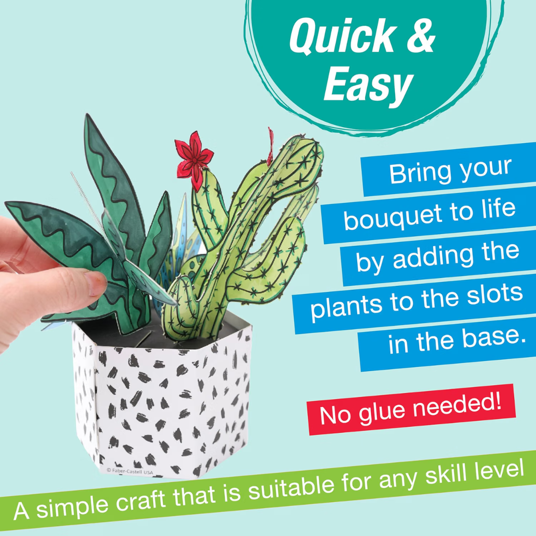 Pop Up Coloring - Cactus