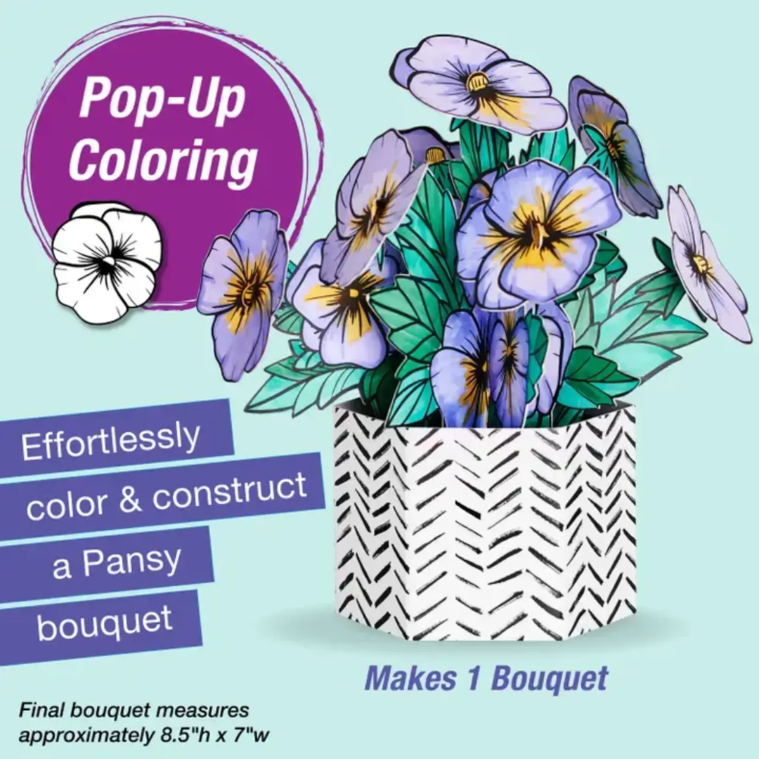 Pop Up Coloring  - Pansy