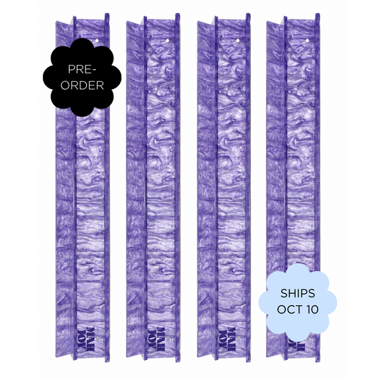 PRE-ORDER SHIPS OCTOBER Purple Mahjoy Racks Set of 4