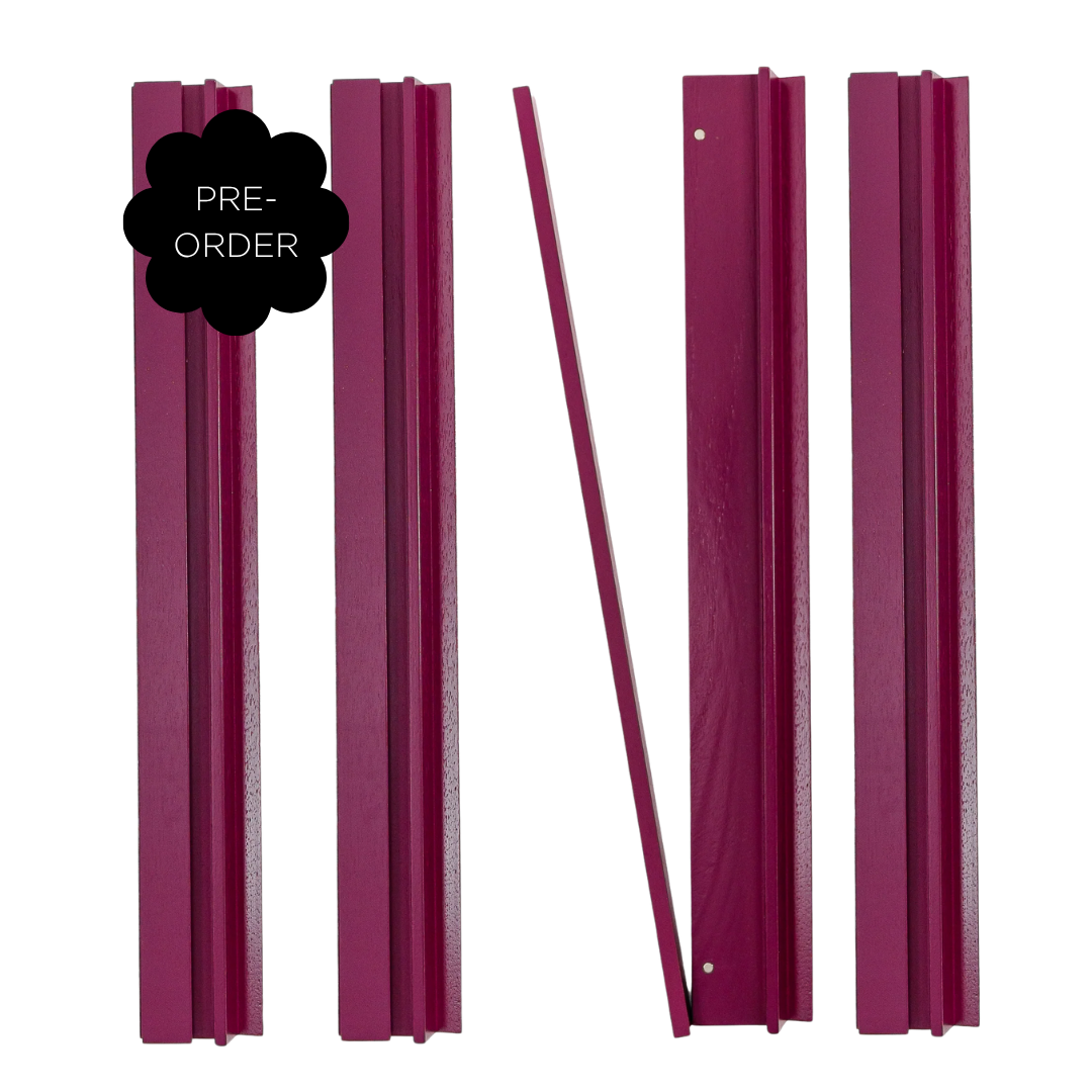 PRE-ORDER Mulberry Wooden Mahjong Rack & Pusher Set of 4 (Copia)