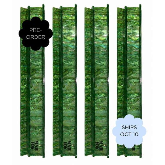 PRE-ORDER SHIPS OCTOBER Green Mahjoy Racks Set of 4