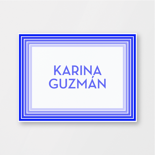 Purple and Blue Neon Single Card