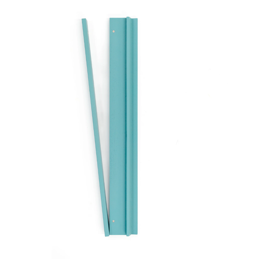 Teal Wooden Mahjong Rack & Pusher Set of 4