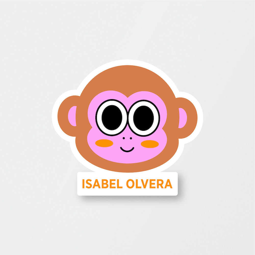 Retro Monkey Stickers