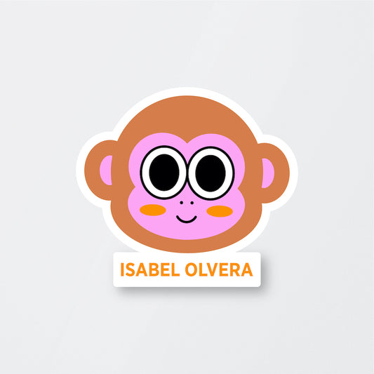 Retro Monkey Stickers