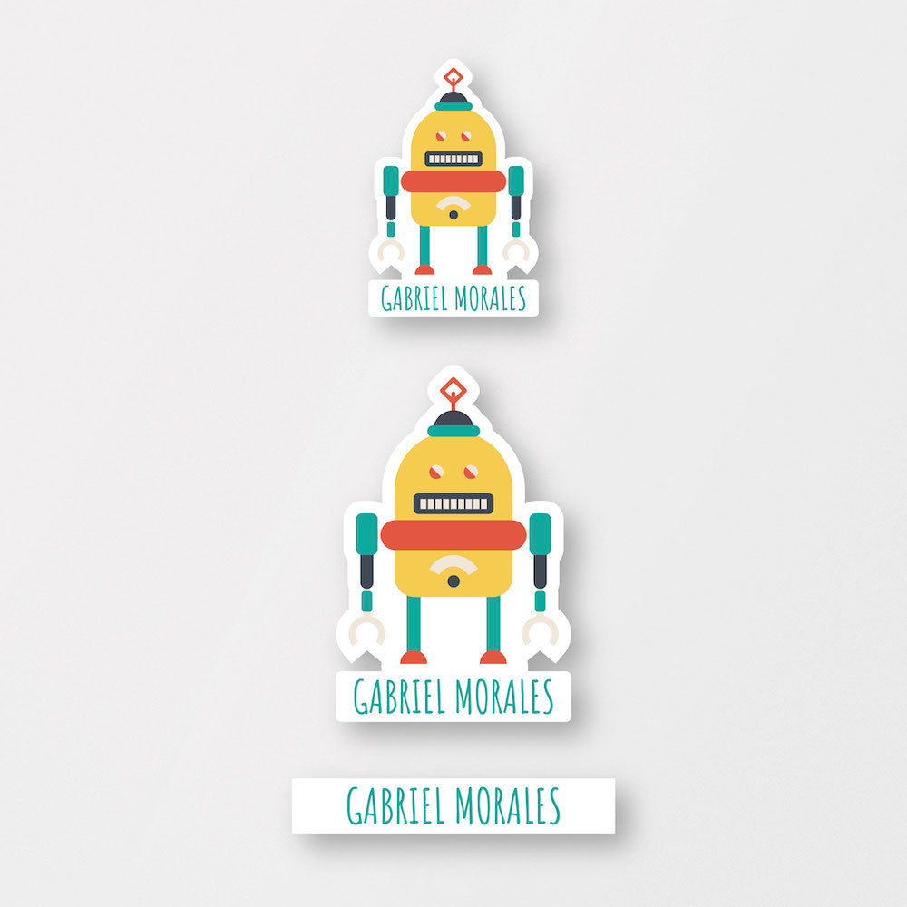 Rocket Robot Stickers