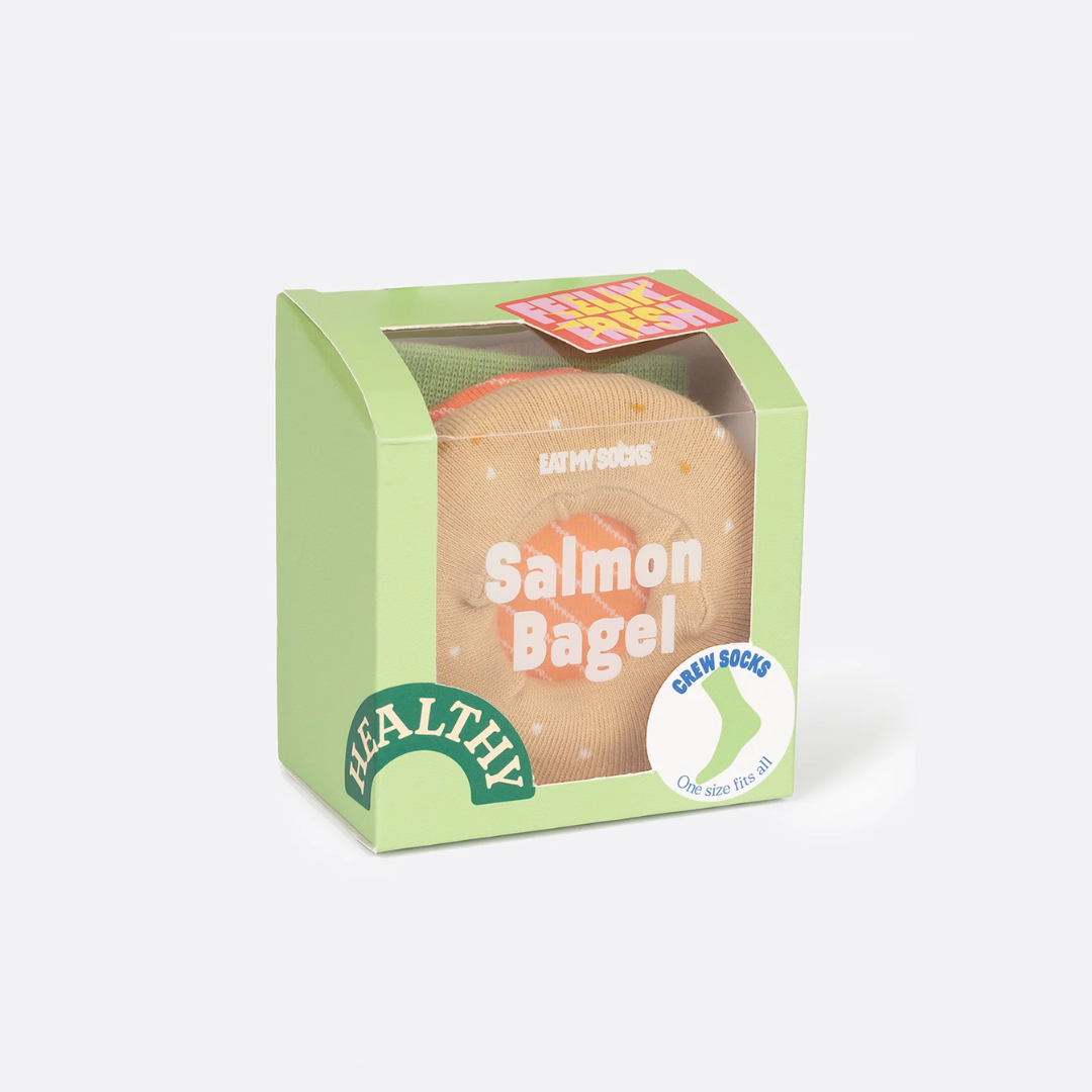 Salmon Bagel Socks