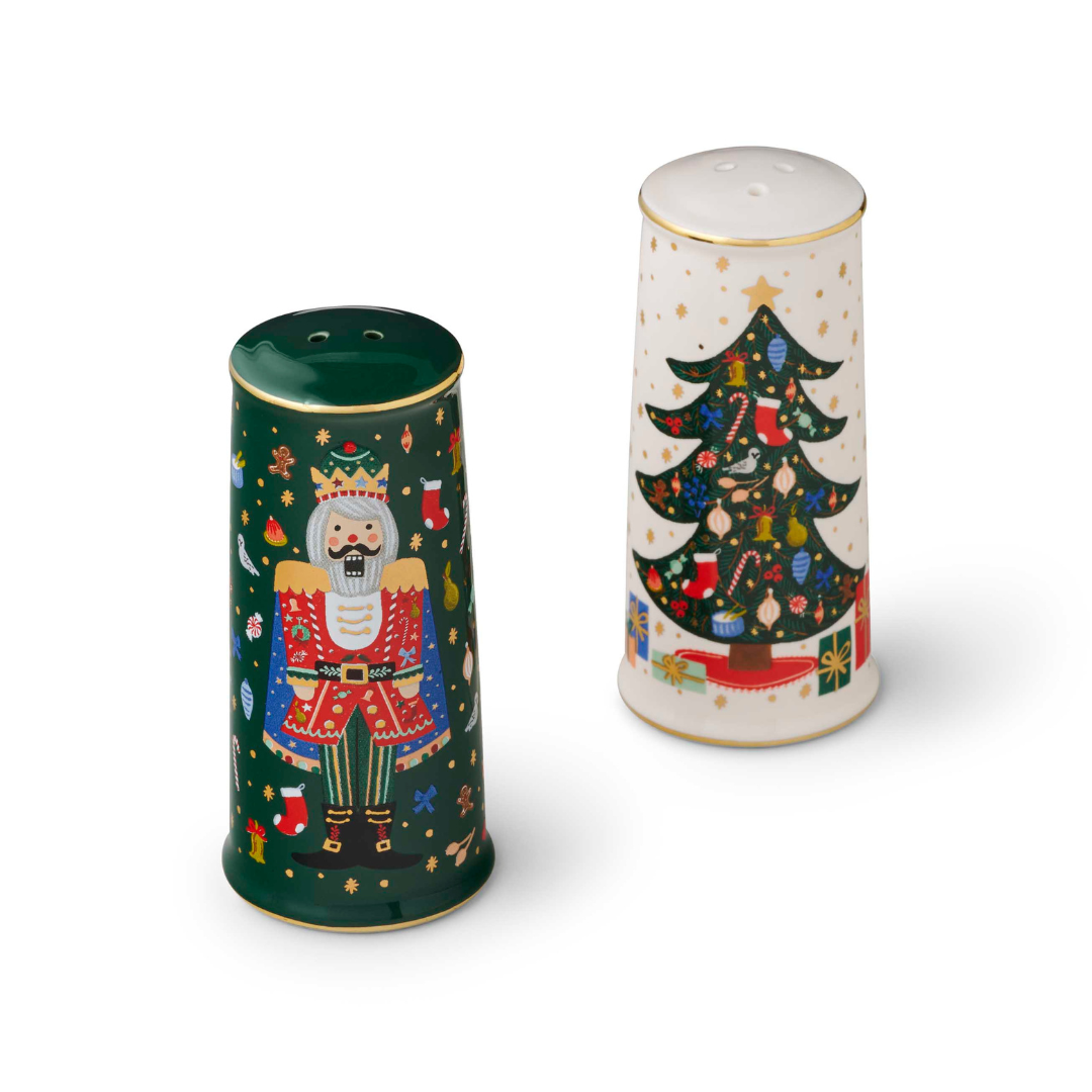 Nutcracker Porcelain Salt & Pepper Shaker Set