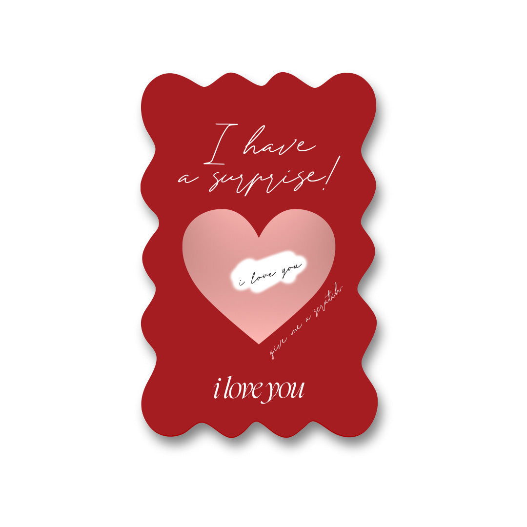 Scratch Valentine Red Card