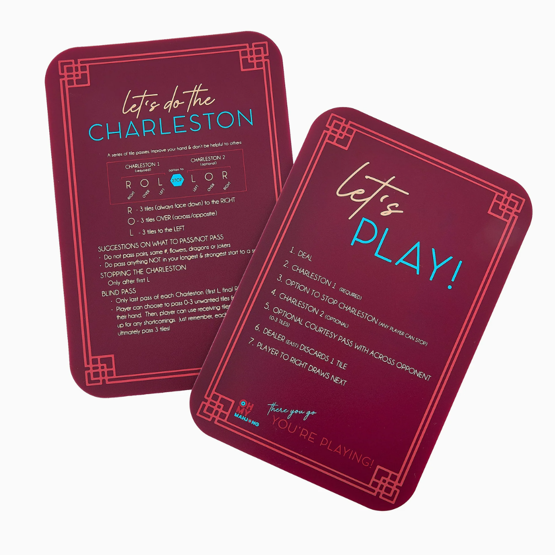 Burgundy Mahjong Shufflers