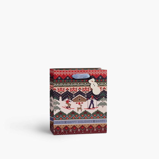 Ski Chalet Medium Gift Bag