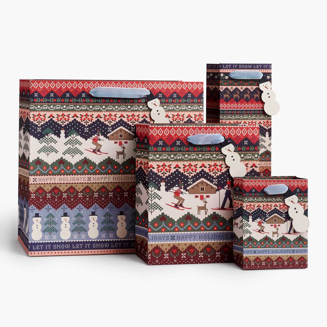 Ski Chalet Medium Gift Bag