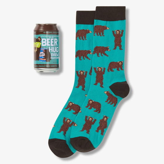 Bear Hug Beer Can Sock