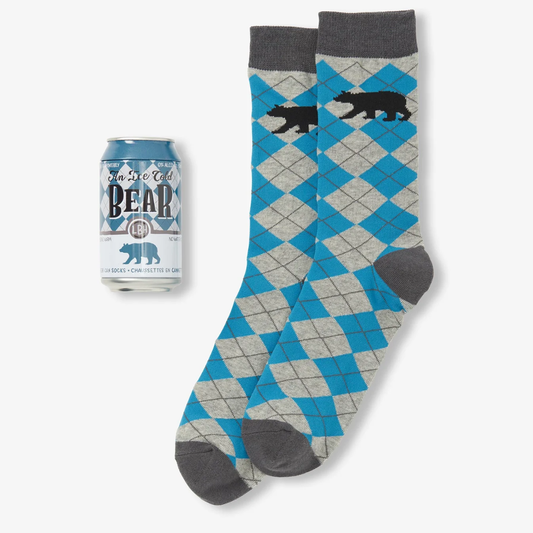 Ice Cold Bear Men's Beer Can Socks