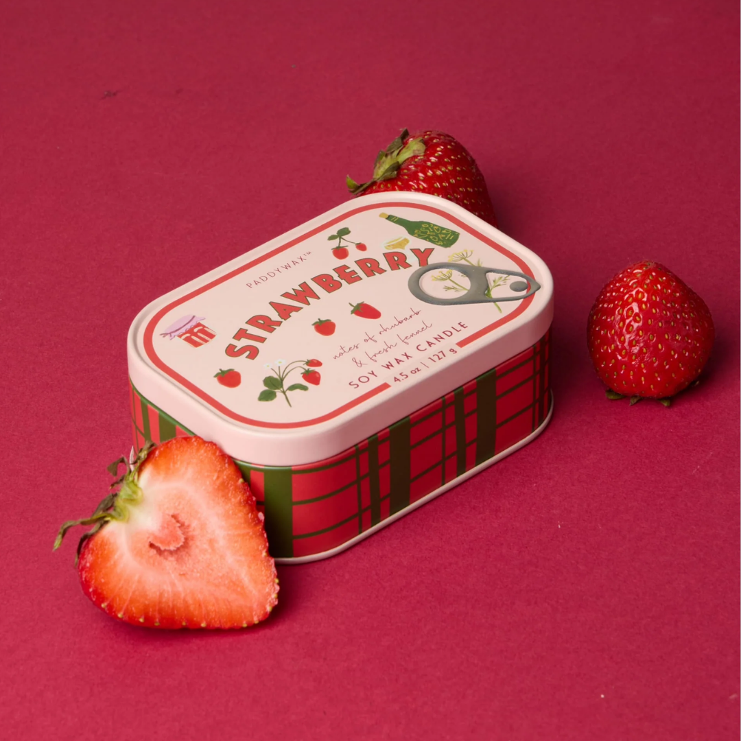 Bistro 4.5 oz Tin Candle - Strawberry