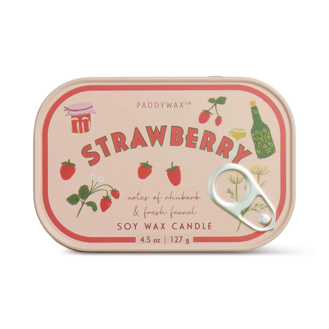Bistro 4.5 oz Tin Candle - Strawberry