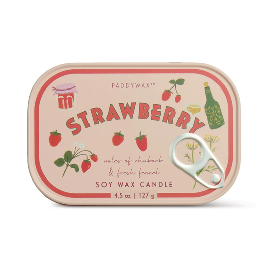 Bistro 4.5 oz Tin Candle - Strawberry