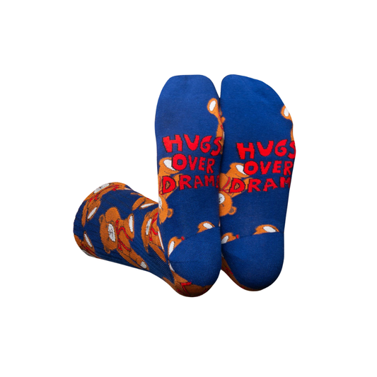 Teddy Bear Flat Socks