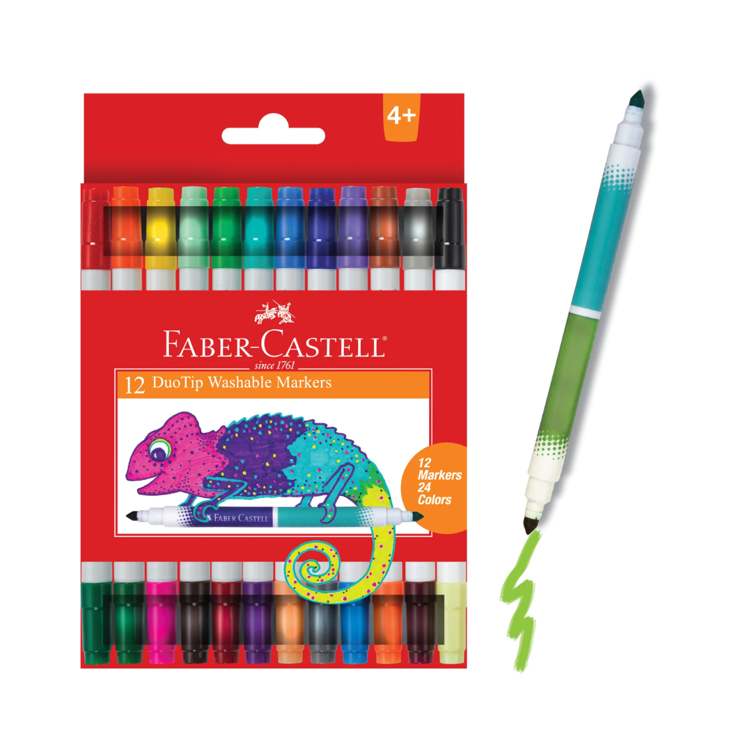 12 Duo Tip Washable Markers