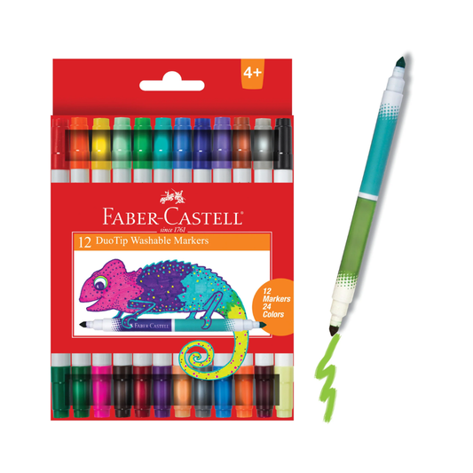 12 Duo Tip Washable Markers