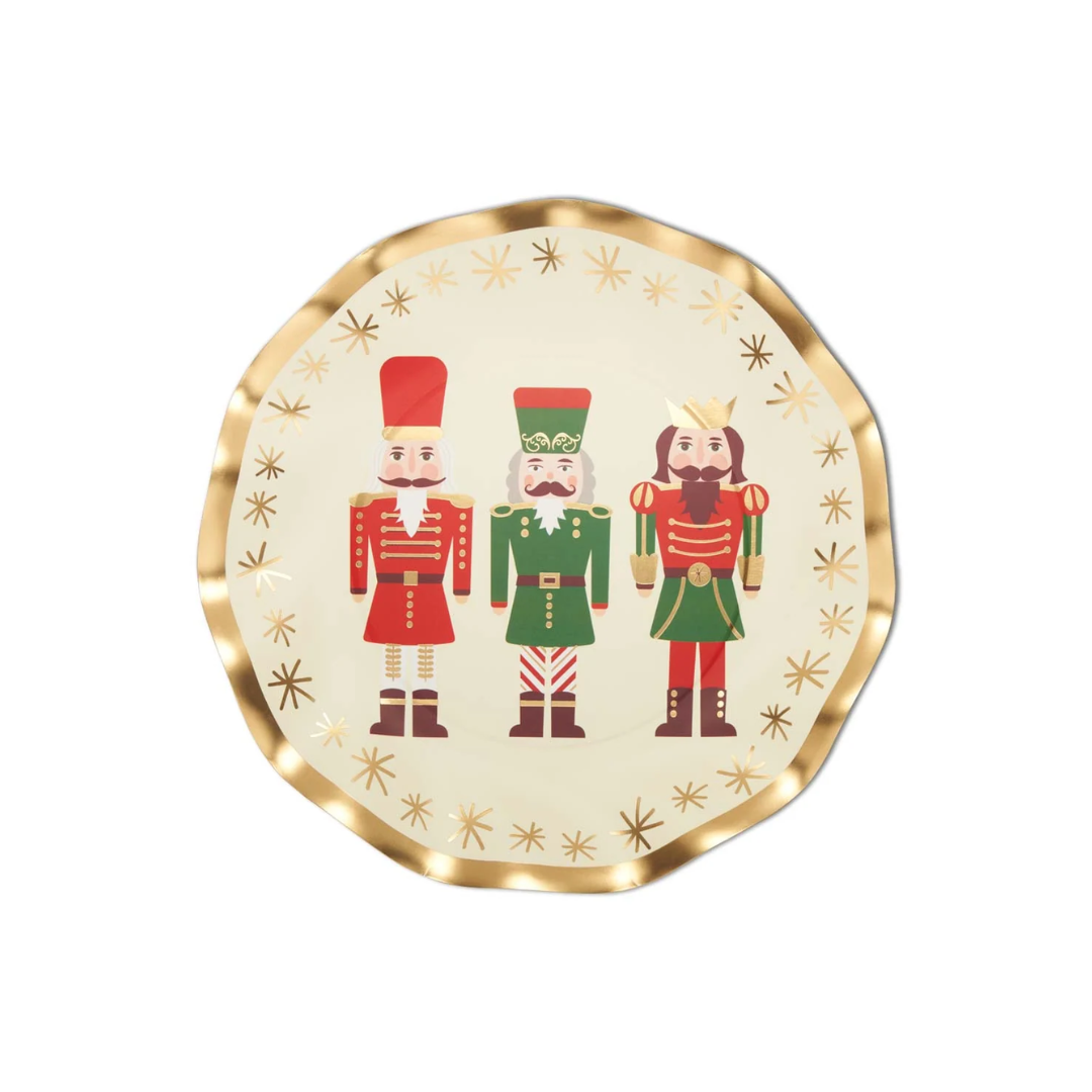 Wavy Salad Plate Nutcracker - Christmas