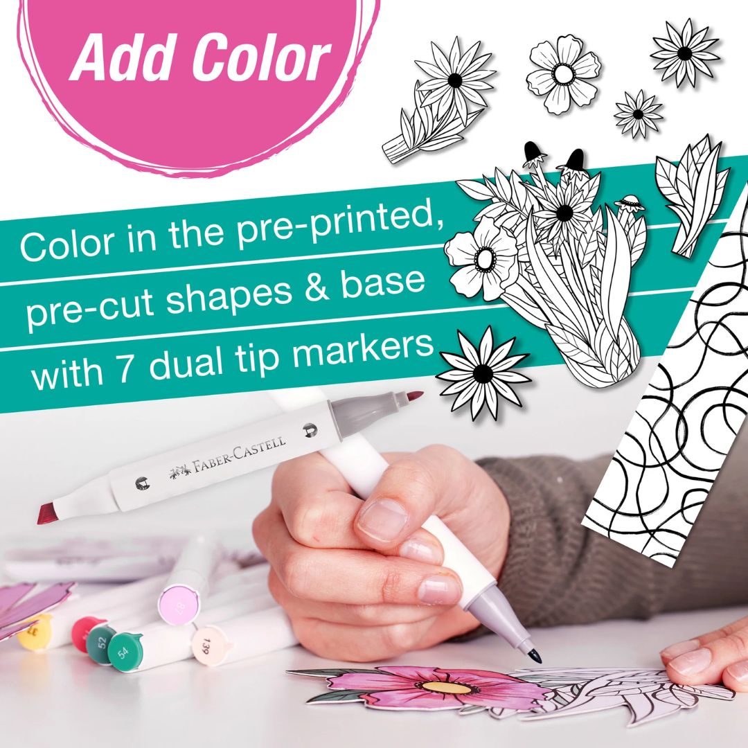 Pop Up Coloring Wildflower Bunch