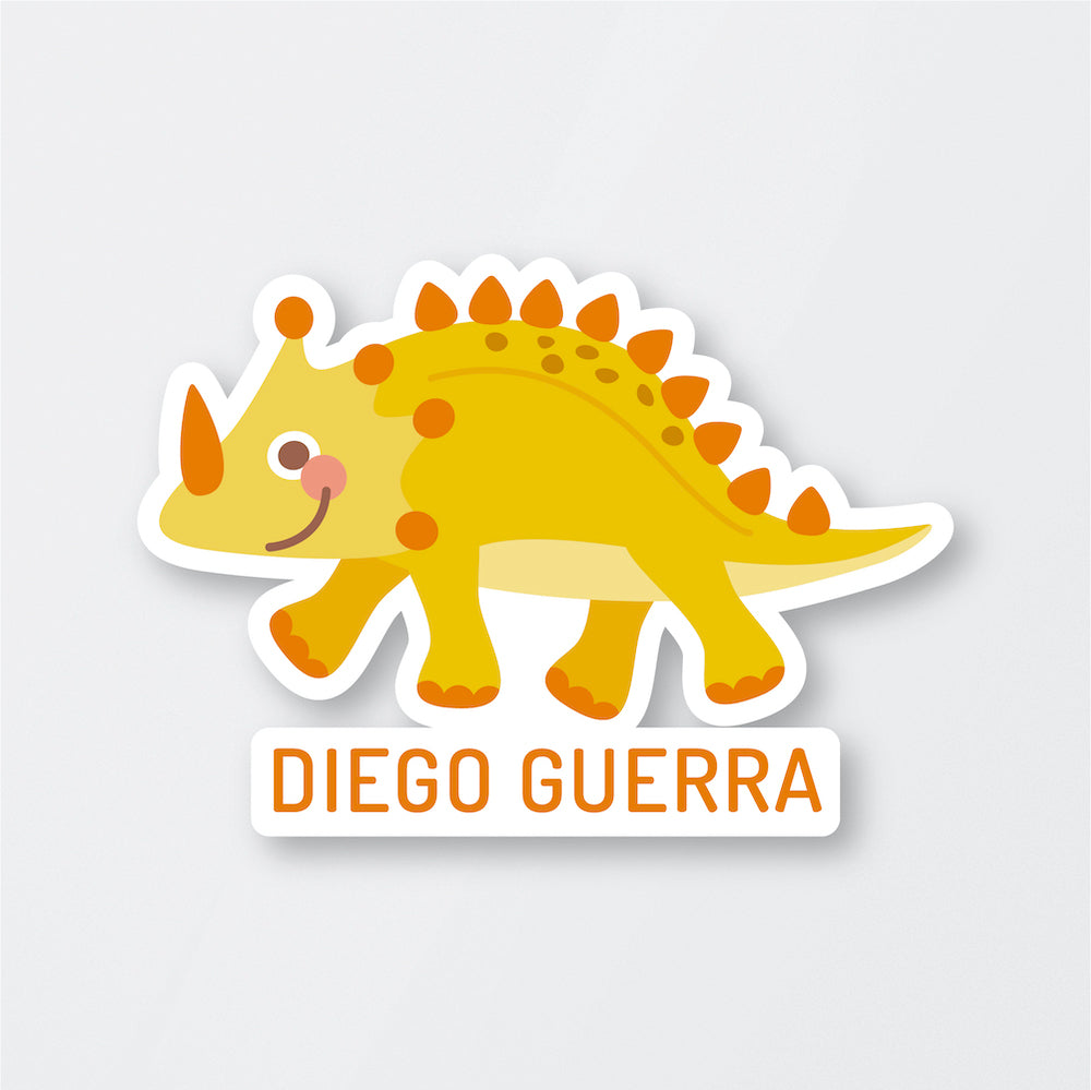 Yellow Dinosaur Stickers