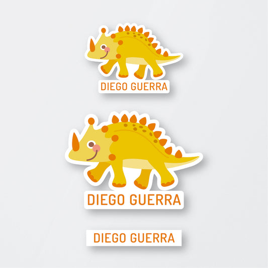 Yellow Dinosaur Stickers