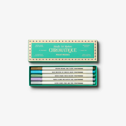 Metallic Art Markers - 5 pack