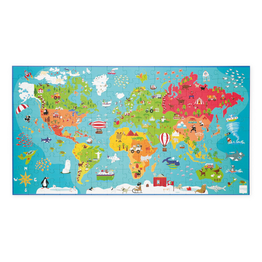 150 pcs Puzzle World Map XXL