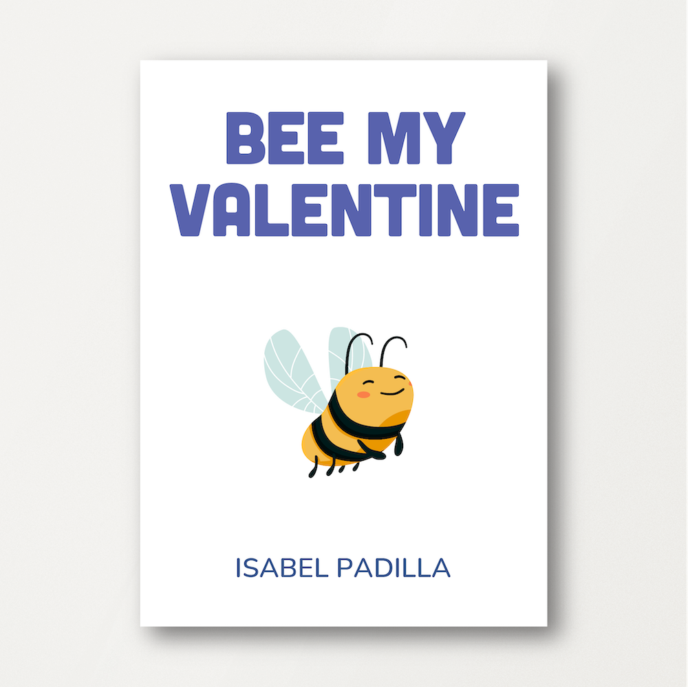 BEE MY VALENTINE CARD