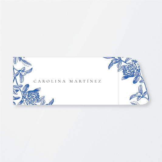 Blue Flowers Money Holder