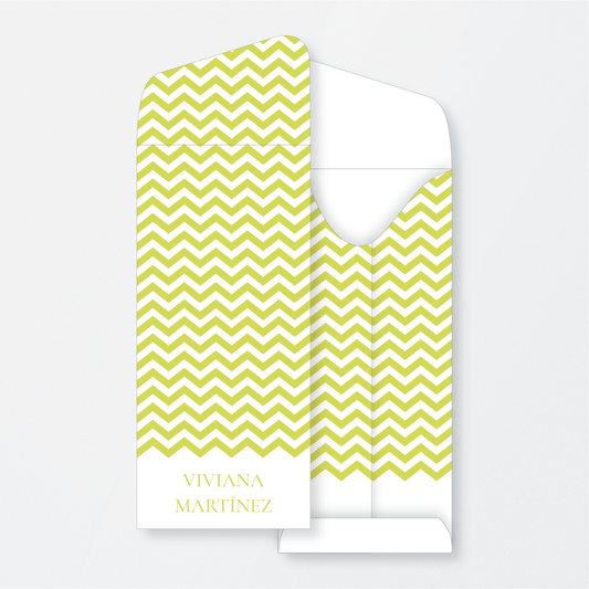 Green Zig Zag Money Holder