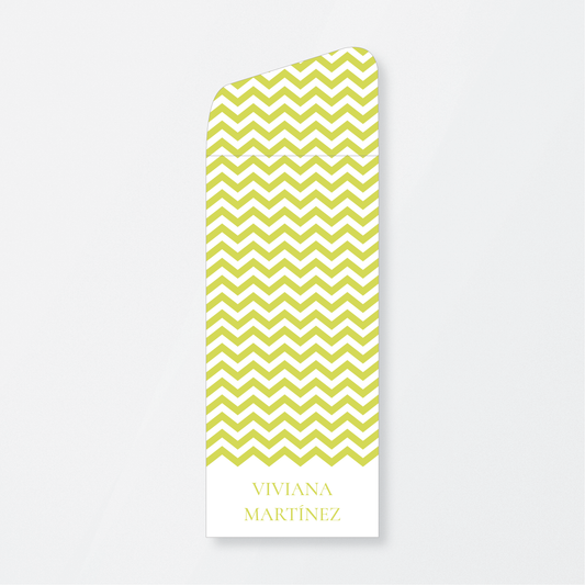 Green Zig Zag Money Holder