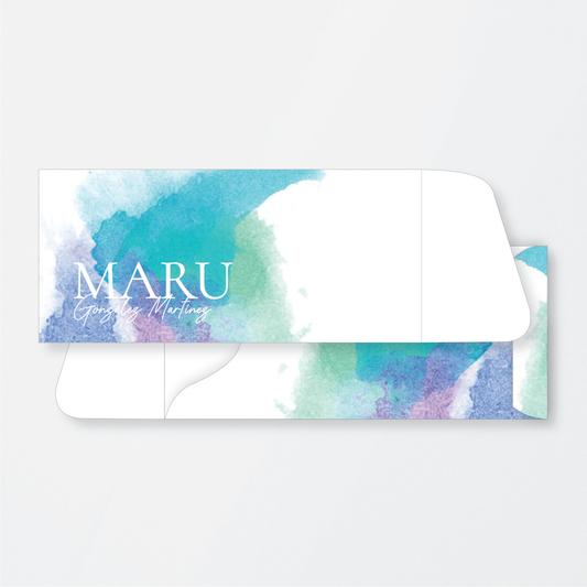 Side Watercolor Money Holder