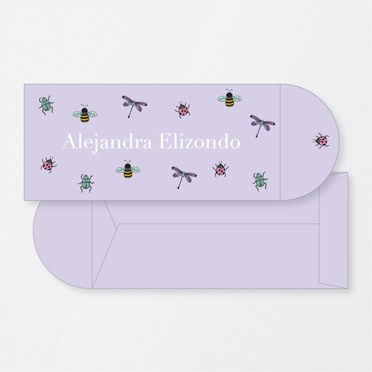 Lilac Bugs Money Holder