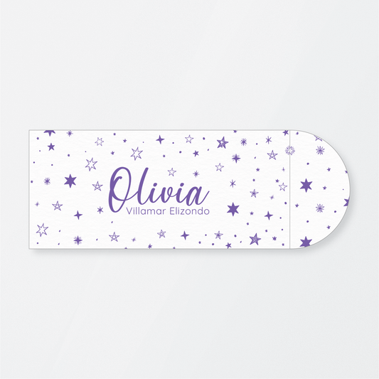 Purple Stars Money Holder