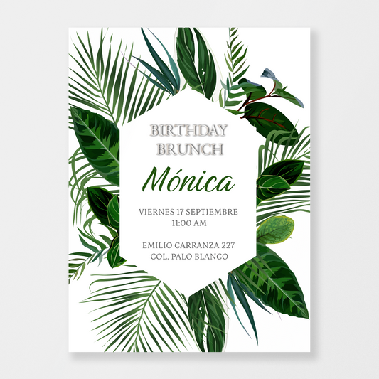 Tropical birthday brunch