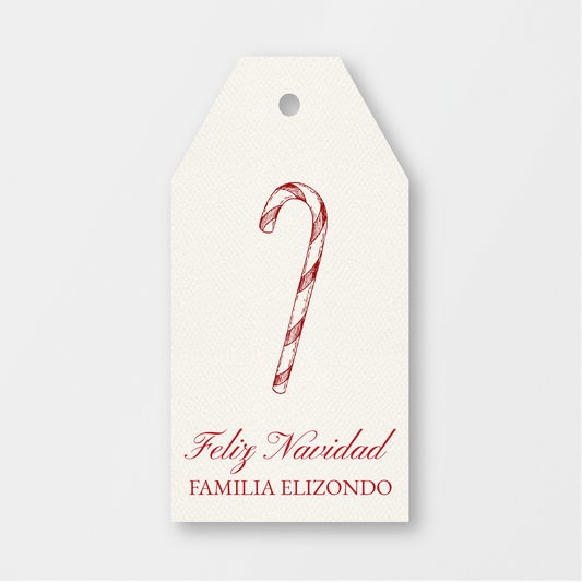 Candy Cane Tag