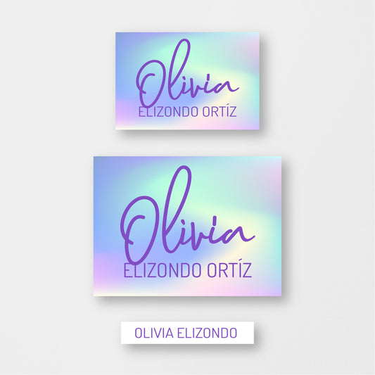 Holo Purple Stickers