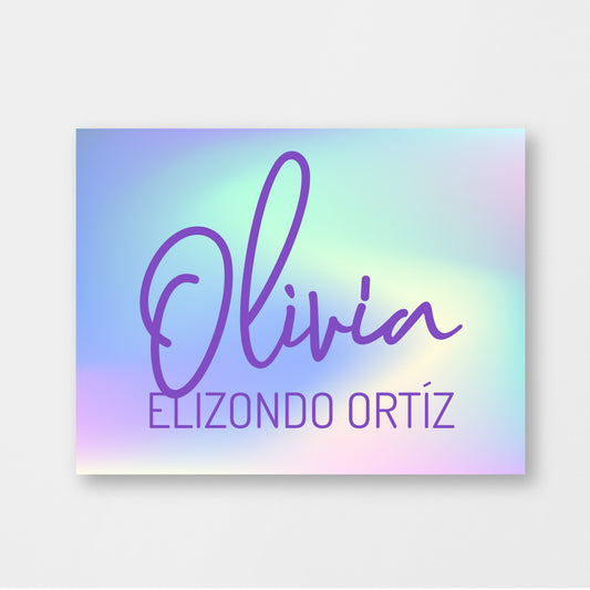 Holo Purple Stickers