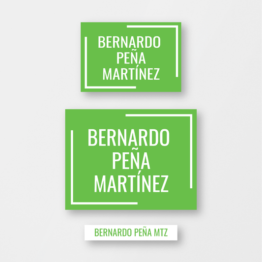 Green Nueve Stickers