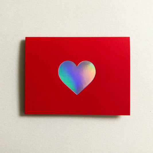 Heart Holographic Card