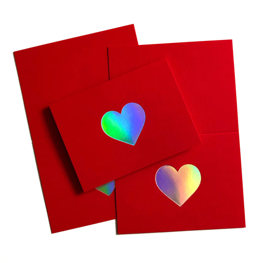 Heart Holographic Card