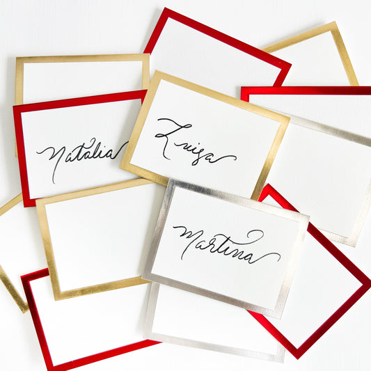 Gold Foil Place Cards